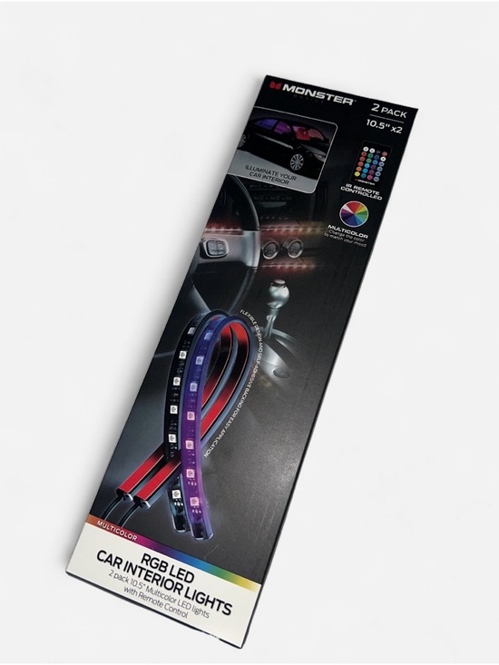Monster Other - RGB LED Remote Control Car Interior Lights - Multicolor